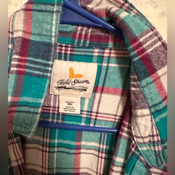Women’s field and stream size medium flannel top - Picture 4 of 4